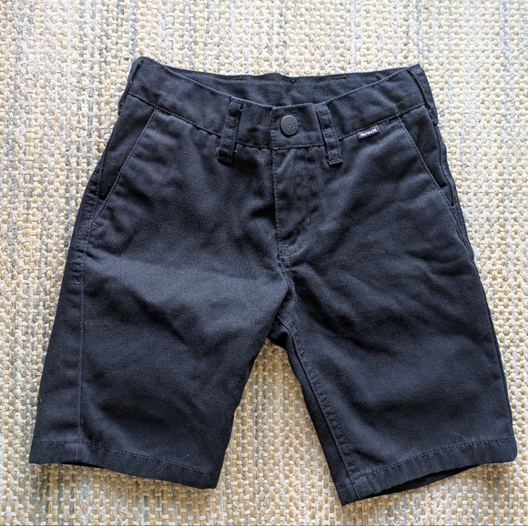 Hurley Black Chino Shorts Youth Boys 6 7 - Picture 1 of 11